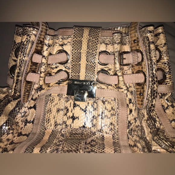 Jimmy Choo Python and suede Hobo Handbag - Picture 6 of 12